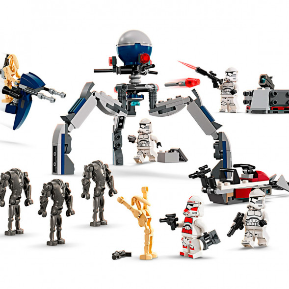 Конструктор LEGO Star Wars 75372 Боевой набор солдат-клонов и боевых дроидов в Курске