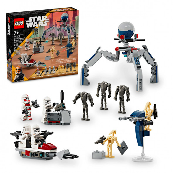 Конструктор LEGO Star Wars 75372 Боевой набор солдат-клонов и боевых дроидов в Курске