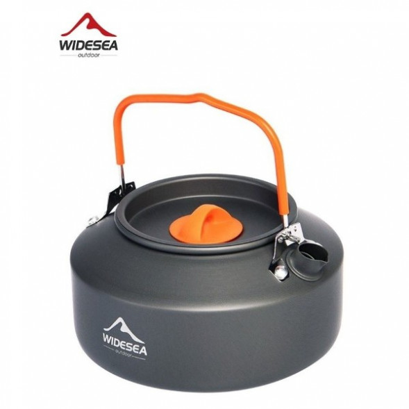 Чайник походный Widesea 1 литр, темно-серый в Курске