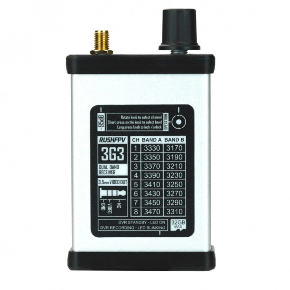 Комплект RushFPV антенна 3.3ггц и приемник No DVR в Курске