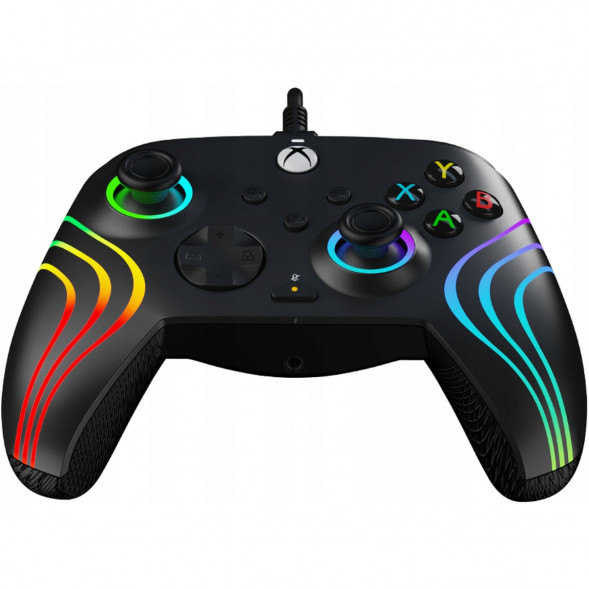 Геймпад проводной PDP для Xbox Afterglow Wave, Black в Курске