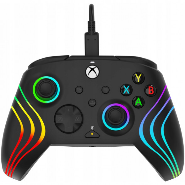 Геймпад проводной PDP для Xbox Afterglow Wave, Black в Курске