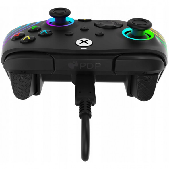 Геймпад проводной PDP для Xbox Afterglow Wave, Black в Курске