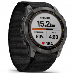 Умные часы Garmin Enduro 2 угольно-серый DLC титановый с нейлоновым ремешком UltraFit 010-02754-01