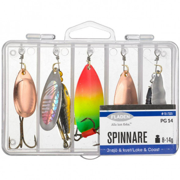 Набор блесен Fladen #16-7535 (5 шт в наборе) в Курске