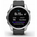 Умные часы Garmin Fenix 7s серебристый с графитовым силиконовым ремешком 010-02539-01 в Курске
