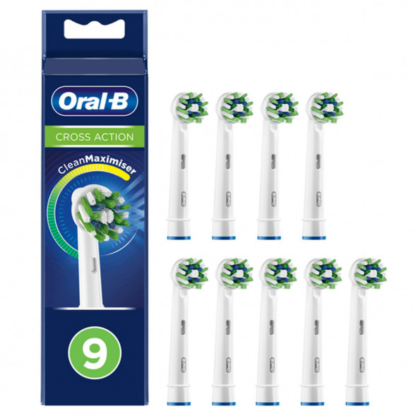 Насадки на зубные щетки Oral-B Cross Action, 9 шт. в Курске