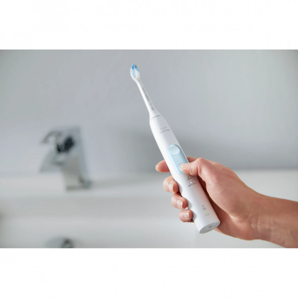 Электрическая звуковая зубная щетка Philips Sonicare ProtectiveClean 4500, White в Курске