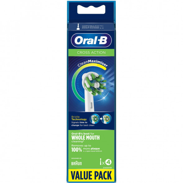 Насадки на зубные щетки Oral-B Cross Action, 4 шт. в Курске
