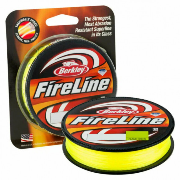 Леска Berkley FireLine 0,20mm 13,2kg 270m, Flame Green (желтый неон) в Курске