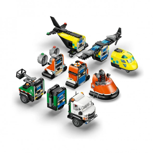 Конструктор LEGO City 60505 Самолет, сервисный грузовик и судно на воздушной подушке в Курске