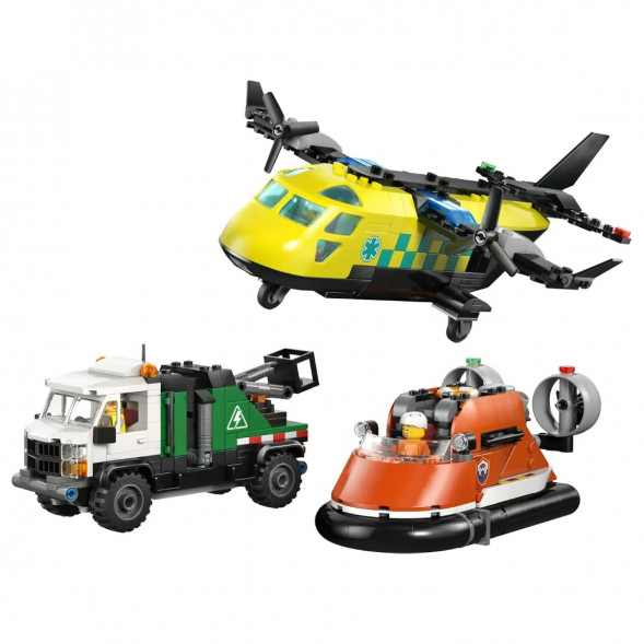 Конструктор LEGO City 60505 Самолет, сервисный грузовик и судно на воздушной подушке в Курске