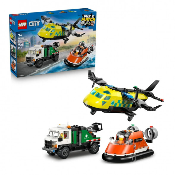 Конструктор LEGO City 60505 Самолет, сервисный грузовик и судно на воздушной подушке в Курске
