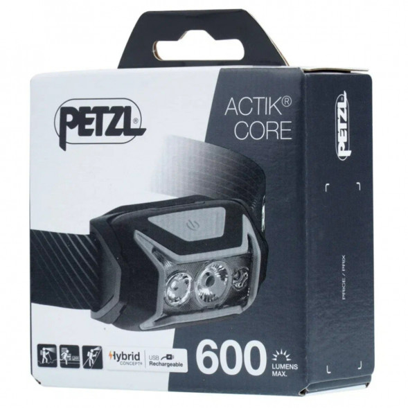 Налобный фонарь Petzl Actik Core E065AA00, 600 лм, серый в Курске