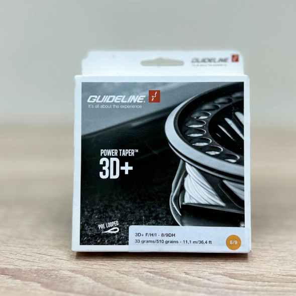 Рыболовная леска Guideline Power Taper 3D+ #37761 8/9 DH, Yellow в Курске