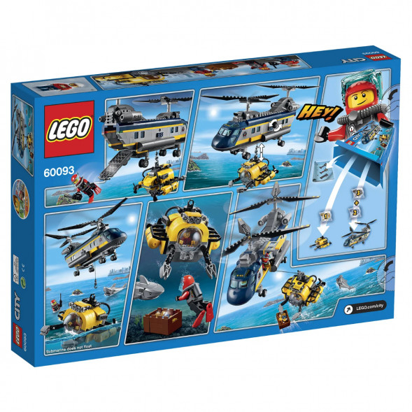 Конструктор LEGO City Deep Sea Explorers 60093 Вертолет исследователей моря в Курске