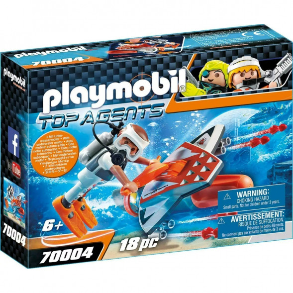 Конструктор Playmobil Top Agents 70004 Подводное крыло шпионской команды в Курске