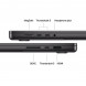 Ноутбук Apple MacBook Pro 16 2026 MGEE4 (M5 Max 40-Core GPU, 48/2TB), Черный космос/Space Black в Курске