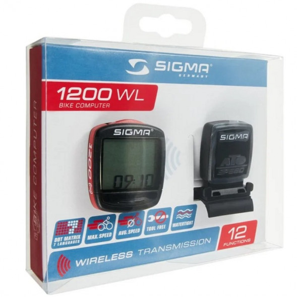 Велокомпьютер беспроводной 12 функций Sigma BC 1200 WL в Курске