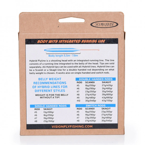 Рыболовная леска Vision Hybrid Body, 19g/290gr Floating Head 5.80m VHY19F в Курске