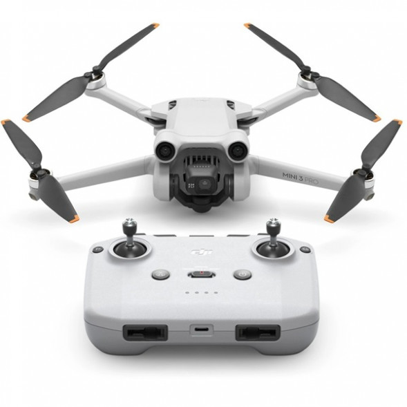 Квадрокоптер DJI Mini 3 Pro (DJI RC-N1), серый в Курске