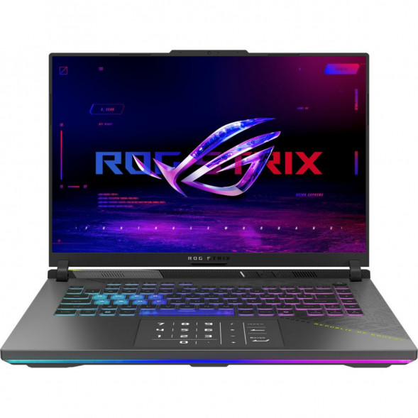 Ноутбук ASUS ROG Strix G16 G614PP-TS207 (16&amp;quot;, IPS, AMD Ryzen 9 8940HX 2.4ГГц, 16 ядер, 32ГБ DDR5, 512ГБ SSD, NVIDIA GeForce RTX 5070 8 ГБ, без ОС), серый в Курске