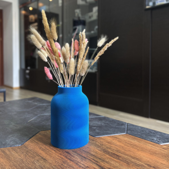 Ваза для сухоцветов HatRom Wave, синий в Курске