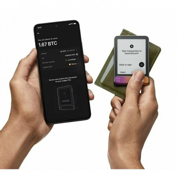 Аппаратный криптокошелек Ledger Flex, Ferro Fuchsia в Курске