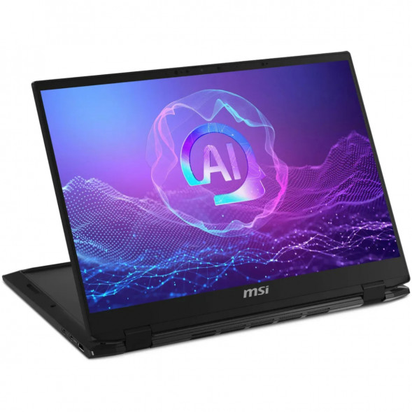 Ноутбук трансформер MSI Summit 16 AI Evo A2HMTG-057RU (16&amp;quot;, IPS, Intel Core Ultra 7 255H 2ГГц, 16 ядер, 16ГБ LPDDR5, 1ТБ SSD, Intel Arc 140T, Windows 11 Home), черный в Курске