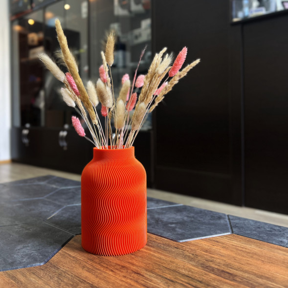 Ваза для сухоцветов HatRom Wave, оранжевый в Курске