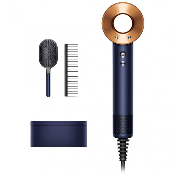 Фен Dyson Supersonic HD07 с набором расчесок, синий/медный в Курске