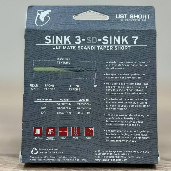 Рыболовная леска Scientific Anglers UST Short St-11/12-S3/S7 Sink 3-CD-Sink 7 132312 в Курске
