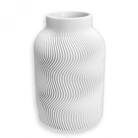 Ваза для сухоцветов HatRom Wave, белый в Курске