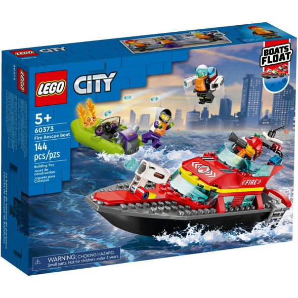 Конструктор LEGO City 60373 &amp;quot;Пожарно-спасательная лодка&amp;quot;, 144 деталей в Курске
