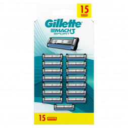 Лезвия для бритвы Gillette Mach3 Sport, 15 шт.