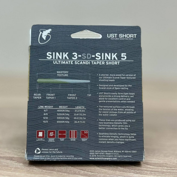 Рыболовная леска Scientific Anglers UST Short St-9/10-S3/S5 Sink 3-CD-Sink 5 125420 в Курске