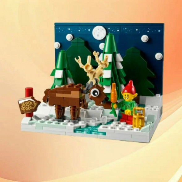 Конструктор LEGO 40484 Перед домом Деда Мороза в Курске